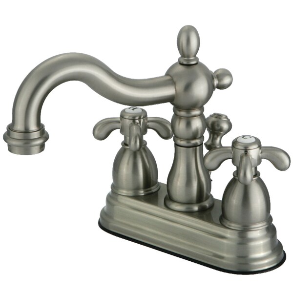 KS1608TX 4" Centerset Bathroom Faucet, Brushed Nickel